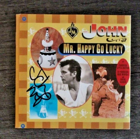 JOHN MELLENCAMP Hand Signed AUTOGRAPHED CD Cover "Mr. Happy Go Lucky" Cover
