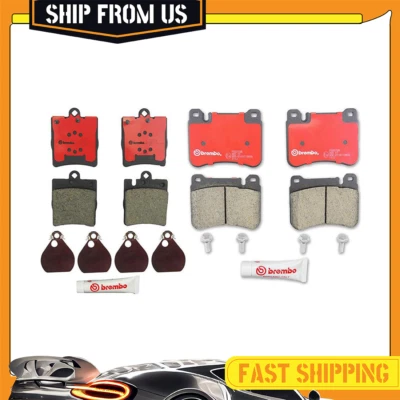 Комплект керамических тормозных колодок передних задних Brembo оригинальные для Mercedes-Benz C230 2007-2004 - Изображение 1 из 4