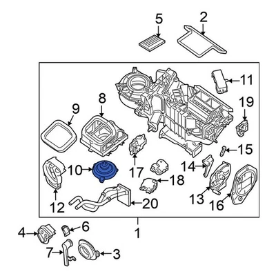 For Nissan Frontier 2005-2021 Nissan 27226EA010 HVAC Blower Motor Assembly Foto 1 de 3