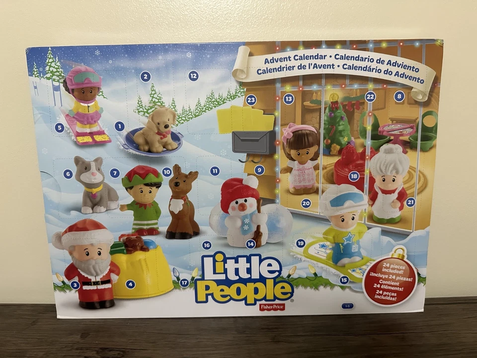 Calendario de Adviento Fisher-Price Little People 24 piezas cuenta regresiva para Navidad Foto 1 de 4