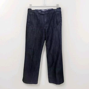 Chicos dehnbare blaue Jeans dunkle Waschung Damen Gr. 1 Medium Rise 31" gerades Bein - Bild 1 von 13