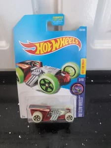 Hot Wheels #233 HW 2017 ruedas brillantes 2/10 Z-ROD variante roja con ruedas brillantes nuevo en paquete - Imagen 1 de 3