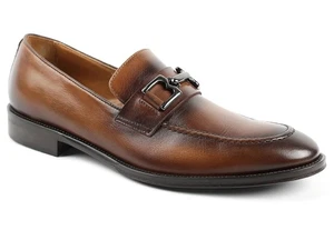 Mocasines Alpha coñac Bruno Magli para hombre, talla 10 - Imagen 1 de 5