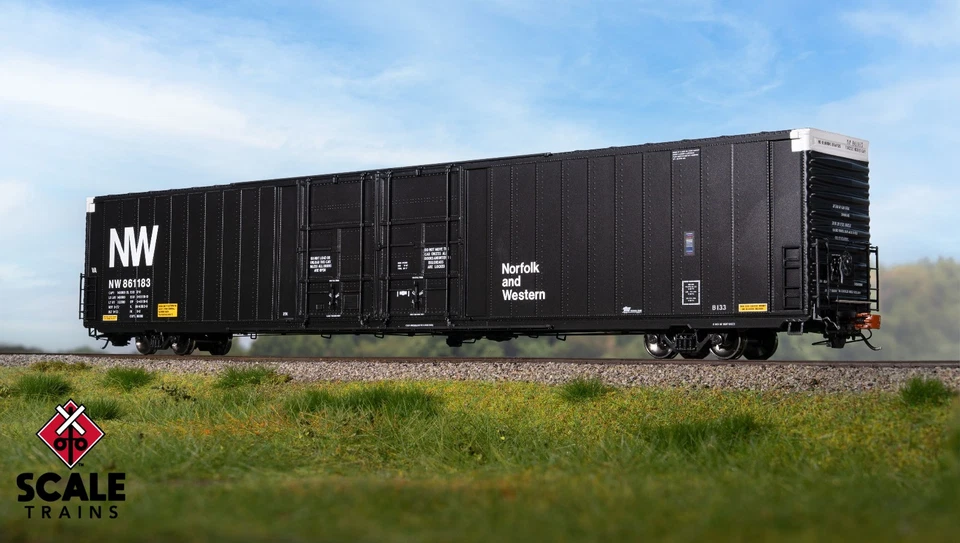 ScaleTrains Rivet Counter Norfolk & Western Thrall 86' Auto Parts Boxcar HO N&W - Image 1 of 4