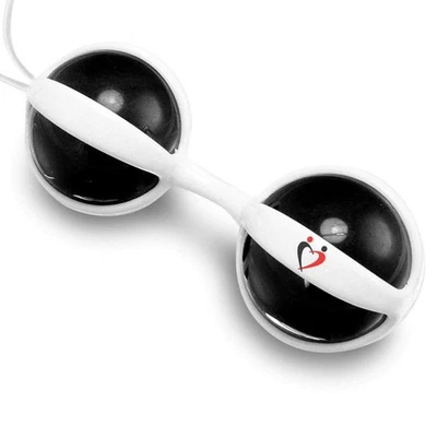 Ben Wa Balls LeLuv DUOTONE Silicona Kegel Ejercitadores Negro Foto 1 de 2