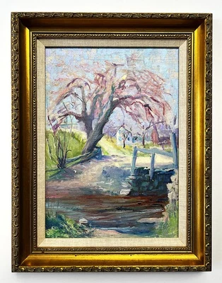 Paisaje impresionista Elisha Kent Kane Wetherill (1874-1929), artista de Nueva York listado Foto 1 de 4