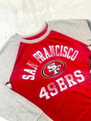 Camiseta del equipo de fútbol americano G-III 4Her San Francisco 49ers para mujer L roja blanca nueva con etiquetas Foto 1 de 4