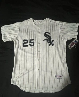 Camiseta Majestic coleção autêntica Chicago White Sox Jim Thome #25 - Imagem 1 de 4
