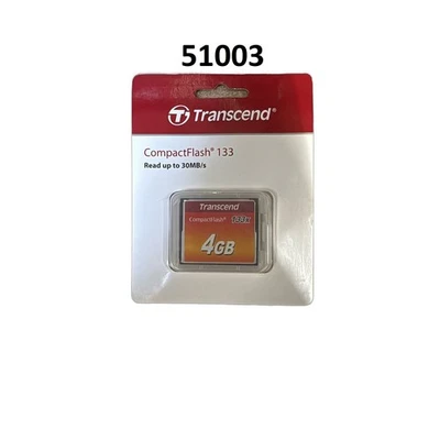 Set Of 3 Pieces!!! TRANSCEND CompactFlash 133X, 4 GB CompactFlash Memory Card - Image 1 of 2