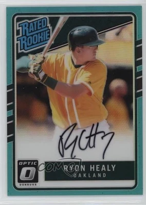 2017 Donruss Optic Rated Rookies Signatures Aqua Prizm /125 Ryon Healy Auto RC - Image 1 of 2