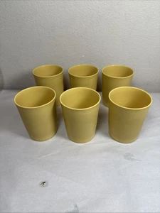 6 - Tupperware 6 Unzen Saft Ernte Gold Becher Tassen Vintage #1251 Hergestellt in den USA - Bild 1 von 4