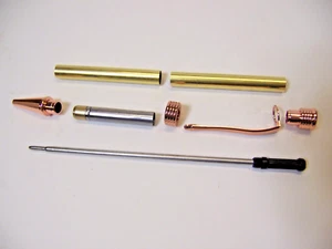 10 Rose Gold Slimline Pen Kits   #966 - Picture 1 of 1