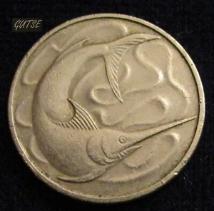 SINGAPORE, 20 CENTS 1975, SWORDFISH. - Picture 1 of 2