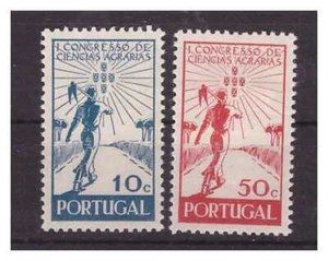 PORTUGAL 1943 - KONGRESS AGRARWISSENSCHAFTEN NEUE SERIE MH * - Bild 1 von 1