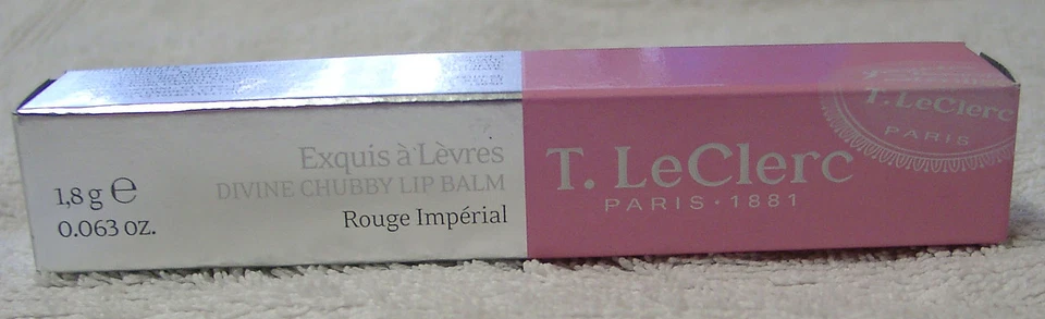 T. LeCLERC  ♥  Lip Balm Lippenstift  ♥ Rouge Impérial  ♥  1,8 g  ♥  Neu & OVP   - Bild 1 von 3