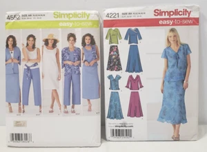 Simplicity Pattern Lot 4221 4552 Skirt Cropped Pants++ Miss 10 12 14 16 18 UNCUT - Picture 1 of 10