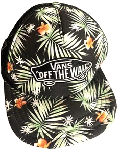 Vans Off The Wall Trucker Baseball Hat Tropical Palm Leaves adjustable/ - Picture 1 of 4