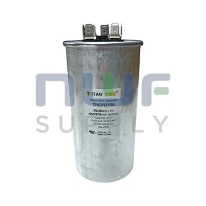Condensador de funcionamiento doble motor TITAN PRO TRCFD705 70/5 MFD 370-440V - Imagen 1 de 2