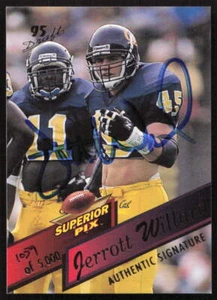 1995 Superior Pix #106 Jerrott Willard Autogramme AU, SN Football Autogramm - Bild 1 von 2