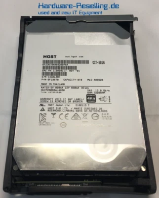 EMC HGST 8TB SAS-3 AF 4Kn 3,5" 12G 7,2K 118000117 005052095 0F23678 4096 - Bild 1 von 2