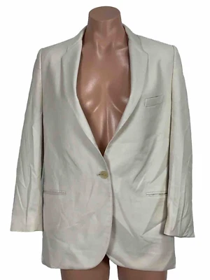 Stella McCartney Blazer Womens S/M 38 Oversized Long Casual Coat Jacket Tail - Image 1 of 4