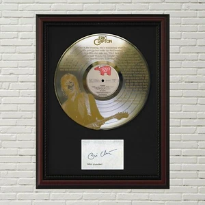 Eric Clapton - Wonderful Tonight LP Record Framed Signature Card Display - Picture 1 of 4