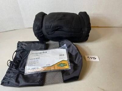 Saco de dormir Stansport Sof-Fleece artículo negro # 510-20 75”x32” 9B96 Foto 1 de 4