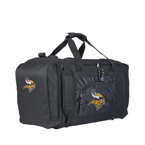 MINNESOTA VIKINGS NFL Roadblock Duffel Bag Gym Bag by Concept One Cover