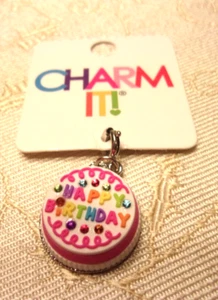 Charm It 2er Set Charms - Happy Birthday Kuchen und Schneekegel - Neu - Bild 1 von 7