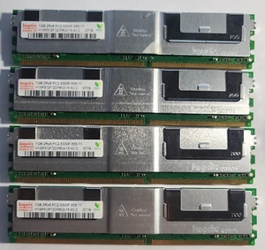 HYNIX/1GB 2Rx8 PC2-5300F-555-11/Server/Ram/Memory/HYMP512F72BP8N3-Y5/4x1GB=4GB - Picture 1 of 3