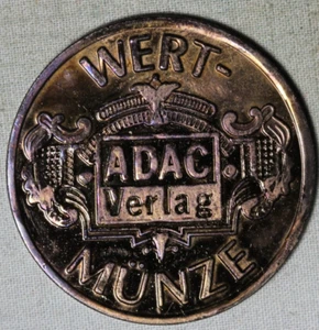 Ficha publicitaria alemana, VALOR - ADAC Verlag MONEDA ~99 ¢ Envío con seguimiento - Imagen 1 de 2