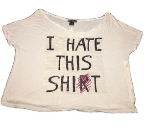 Hot Topic Solid T-Shirt Tops for Women 