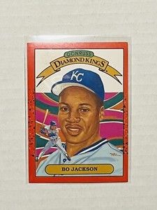 BO JACKSON 1989 Leaf Donruss Diamond King #1 NO White Dot Mint Grade Ready