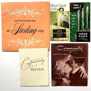 Gorham Sterling Silver Silverware Oneida Silverplate Patterns Advertising LOT 5 - Picture 1 of 15