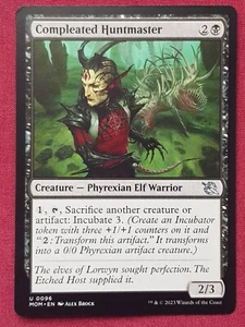 Magic The Gathering MARCH OF THE MACHINE COMPLEATED HUNTMASTER black card MTG - Picture 1 of 2