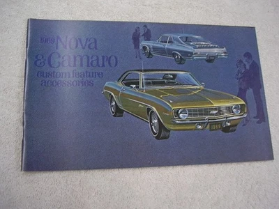 1969 CHEVROLET  CAMARO  & NOVA    ACCESSORIES  BROCHURE  FREE POSTAGE - Image 1 of 4