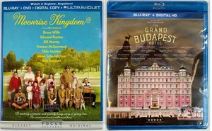 The Grand Budapest & Moonrise Kingdom Hotel Bluray Wes Anderson Double Feature - Imagen 1 de 8