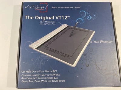 Vistablet The Original VT12w Graphic Pen Drawing Writing Tablet 12" Widescreen - Image 1 of 4