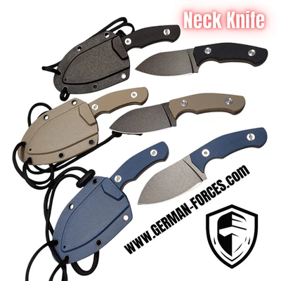 ZEITGEIST Neck Knife Messer | sehr scharf | Survival Outdoor Messer | Alltagshelfer