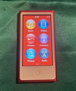 Apple iPod Nano 7th Generation 16GB RED Player MP3 Media Player A1446 - Picture 1 of 7