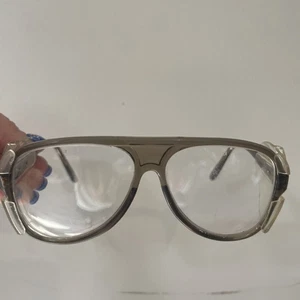 Vintage Crews Foreman Safety Glasses Z87 Lens Side Shields, 147MM 58CV Taiwan - Picture 1 of 6