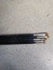 PURE RED SABLE MARKED BRUSHES, sizes 2, 4, 6, 8 And 10 - Picture 1 of 2