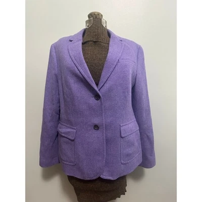 Blazer Talbots mezcla lana morada talla 16 Foto 1 de 4