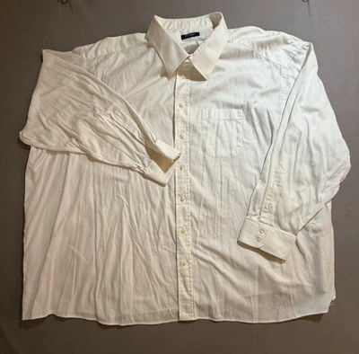 Burberry London Shirt Adult 22 35 Big White Button Up Short Sleeve USA. - Image 1 of 4