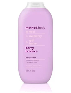 Method Body Wash Berry Balance 18oz Plant Based NEW - Picture 1 of 6