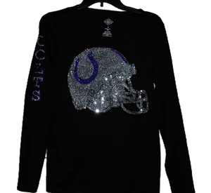 Colts rhinestone bling  shirt or tank XS S M L XL XXL 1X  2X 3X 4X 5X - Picture 1 of 8