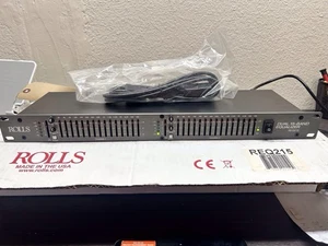 ROLLS REQ215 Dual 15 Band 1/3 Octave Graphic Equalizer With Sub-Output |#D71 - Picture 1 of 8