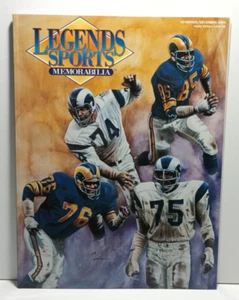 Rivista Legends Sports Memorabilia Deacon Jones 1994 con foglio di carte non tagliato - Foto 1 di 5