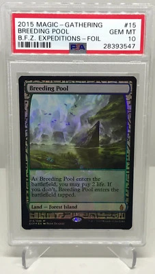 MTG MAGIC THE GATHERING BREEDING POOL FOIL ZENDIKAR EXPEDITIONS PSA 10 GEM MINT - Image 1 of 2