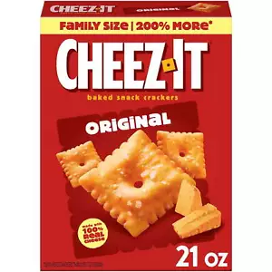 Cheez-It Original Cheese Crackers, Baked Snack Crackers, 21 oz - Picture 1 of 10